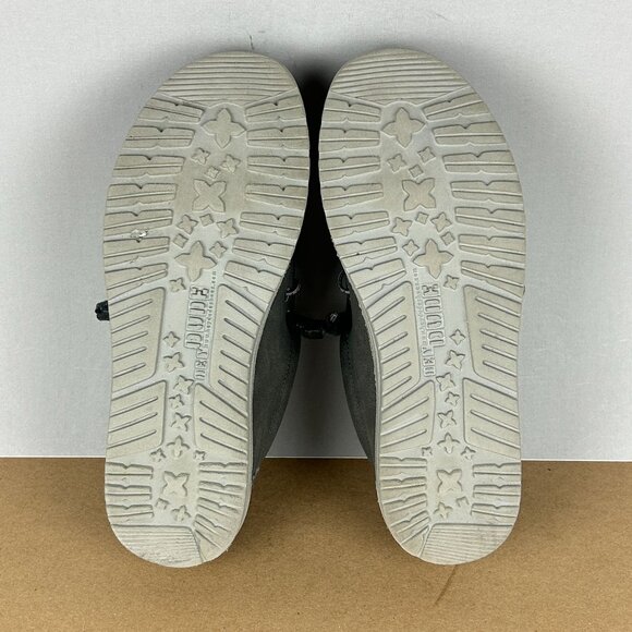 Hey Dude Wally Recycled Leather Quarry Casual Shoes Womens 9 Mens 7 Gray Slip On - Picture 7 of 10